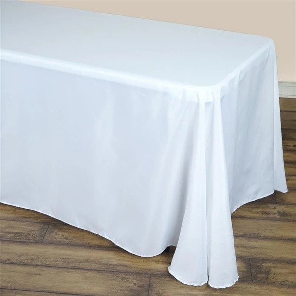 (8) White 90” x 132” tablecloths - Picture 2 of 4